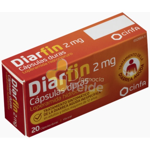 DIARFIN 2 mg CAPSULAS DURAS , 20 cápsulas