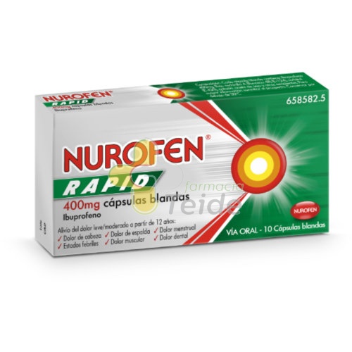 NUROFEN RAPID 400 mg CAPSULAS BLANDAS , 20 cápsulas