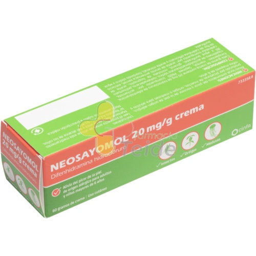 NEOSAYOMOL 20 mg/ g CREMA, 1 tubo de 30 g