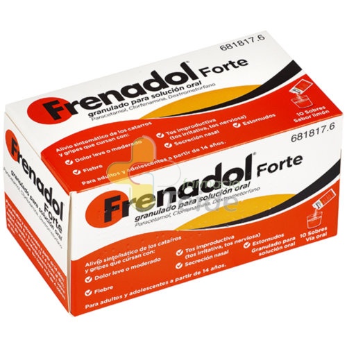 FRENADOL FORTE GRANULADO PARA SOLUCION ORAL , 10 sobres