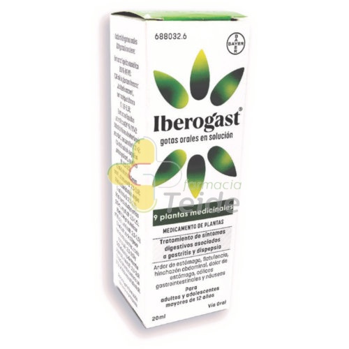 IBEROGAST GOTAS ORALES EN SOLUCION, 1 frasco de 100 ml