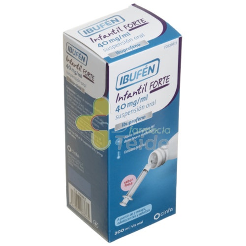 IBUFEN INFANTIL FORTE 40 MG/ML SUSPENSION ORAL, 200 ml
