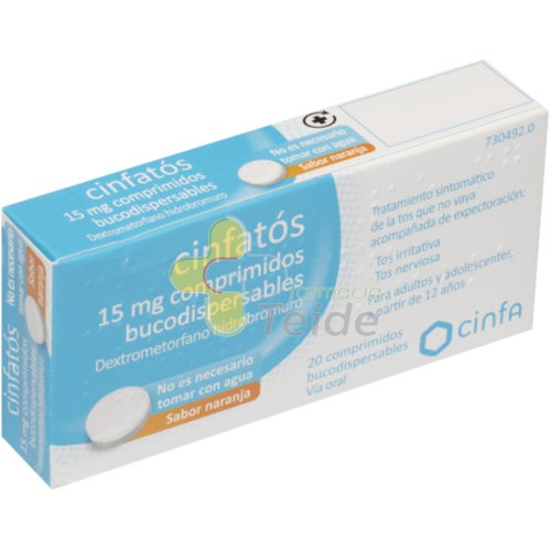 CINFATOS 15 MG COMPRIMIDOS BUCODISPERSABLES , 20 comprimidos (PVC-PVDC/Al)