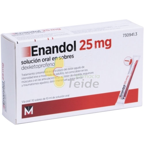 ENANDOL 25 MG SOLUCION ORAL EN SOBRES 10 sobres