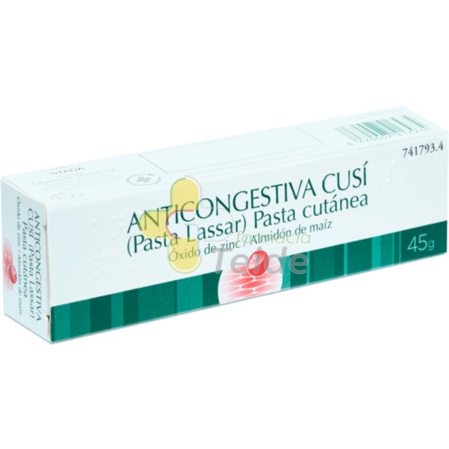 ANTICONGESTIVA CUSI (PASTA LASSAR) , 1 tubo de 45 g