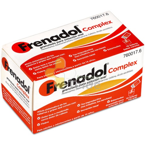 FRENADOL COMPLEX GRANULADO PARA SOLUCION ORAL , 10 sobres