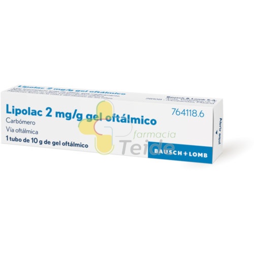 LIPOLASIC 2 mg/g GEL OFTALMICO , 1 tubo de 10 g