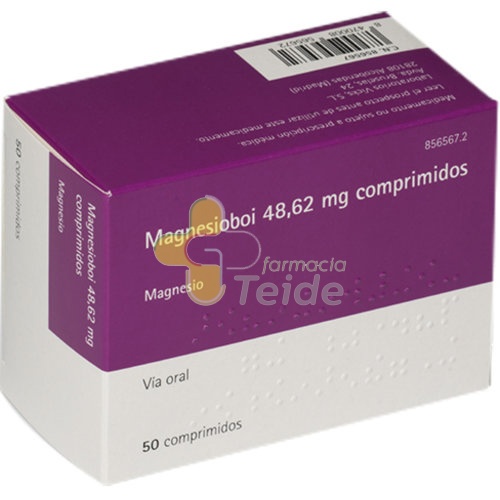 MAGNESIOBOI 48,62 mg COMPRIMIDOS, 50 comprimidos