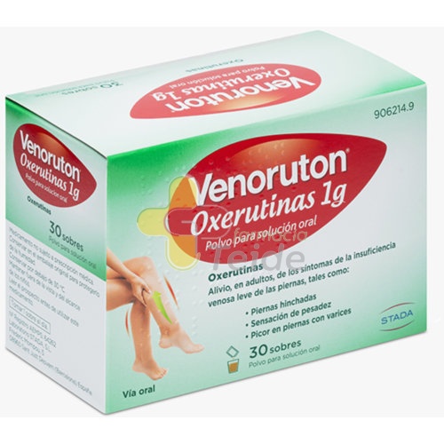 VENORUTON OXERUTINAS 1 G POLVO PARA SOLUCION ORAL, 30 sobres