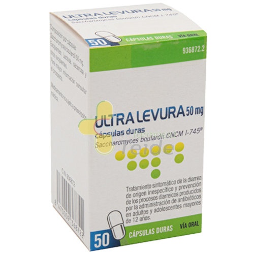 ULTRA-LEVURA 50 mg CAPSULAS DURAS , 50 cápsulas
