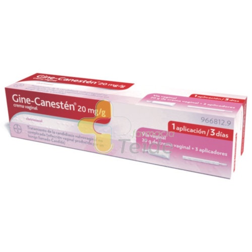 GINE-CANESTEN 20 mg/g CREMA VAGINAL , 1 tubo de 20 g