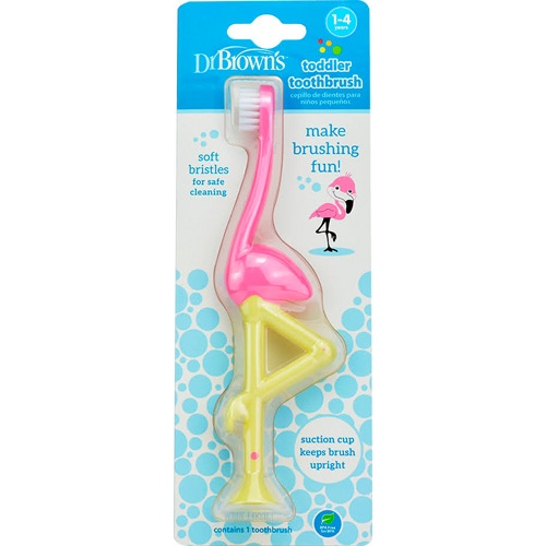 Cepillo dental infantil - dr brown´s (flamenco 1-4 años)