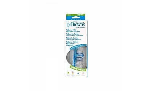 Biberon boca ancha pp options+ - dr brown´s natural flow (azul 270 ml)