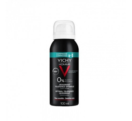 Vichy homme desodorante tolerancia optima 48 h comprimido (aerosol 100 ml)