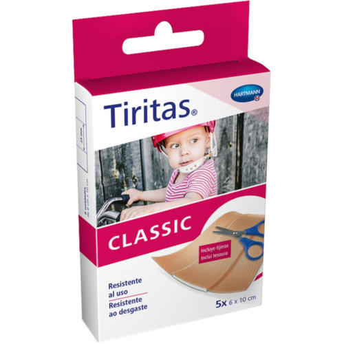 Tiras adhesivas tiritas classic 1 m x 6 cm 10 u