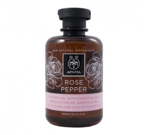 Apivita rose pepper shower gel