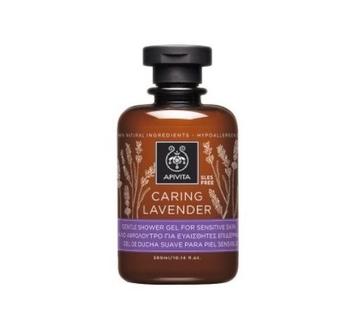 Apivita caring lavender gel de ducha suave