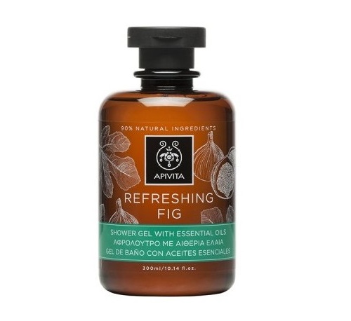Apivita refreshing fig gel baño