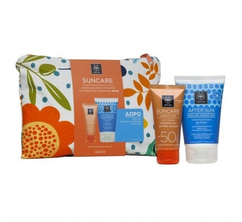 Apivita suncare crema facial piel sensible spf50