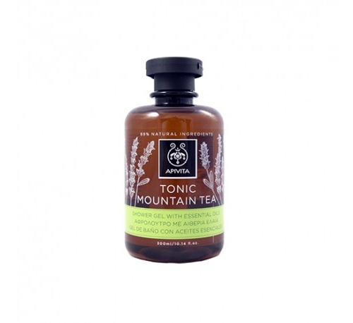 Apivita tonic mountain tea gel baño