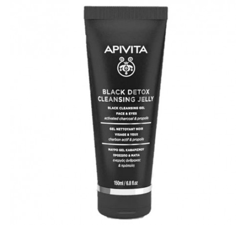 Apivita gel black detox cleansing jelly 150ml