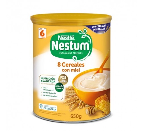 Nestle nestum papilla 8 cereales con miel (650 g)