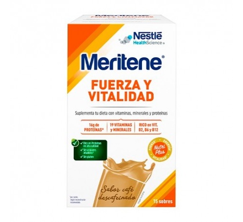 Meritene café descafeinado 15 sobres 30g