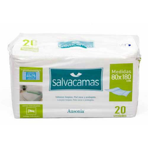Lindor ausonia salvacamas  6 paquetes 15 unidades 180 cm x 60 cm