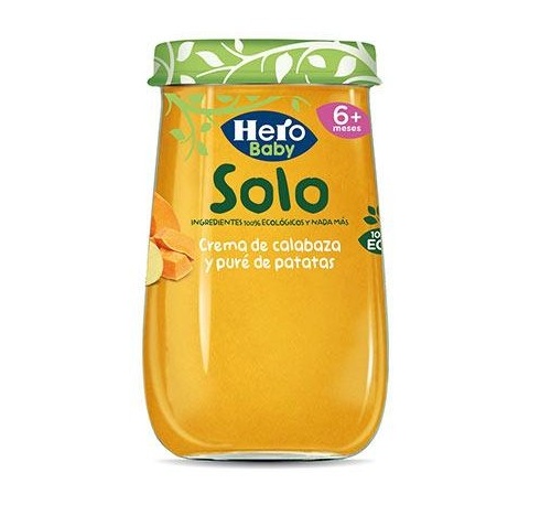 Hero baby solo crema calabaza y pure patatas (190 g)