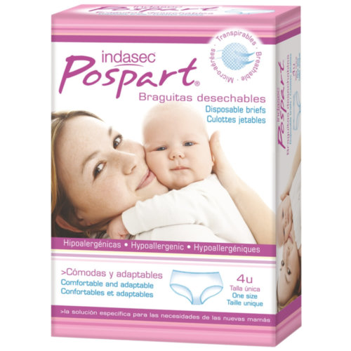 Braga desechable - indasec pospart (t-unica 4 u)