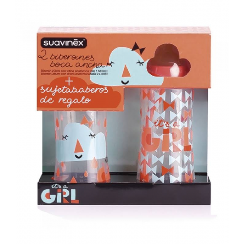 Suavinex 2 biberones 360ml + cuchara regalo