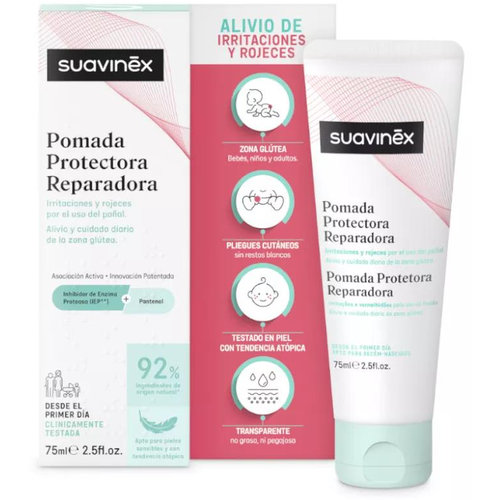 Suavinex pomada protectora reparadora calmante con pantenol para rozaduras (1 tubo 75 ml)