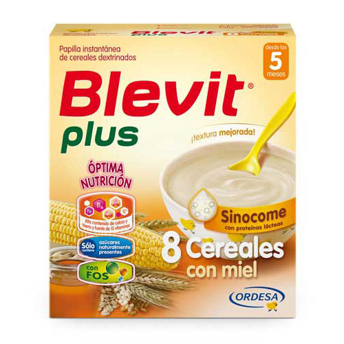 Blevit plus sinocome 8 cereales con miel (600 g)