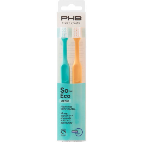 Cepillo dental adulto - phb time to care so eco (2 unidades medio duplo)