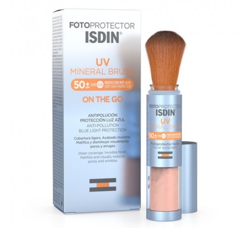 Fotoprotector isdin uv mineral brush spf 50+ (1 brocha dosificadora 2 g)