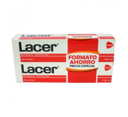 Lacer pasta dental 125 g duplo