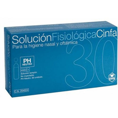 Cinfa solucion fisiologica (monodosis 5 ml 30 u)
