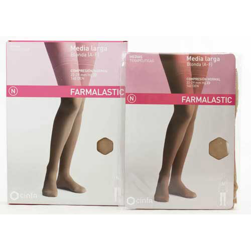 Media larga (a-f) comp normal - farmalastic blonda (beige t- peq)