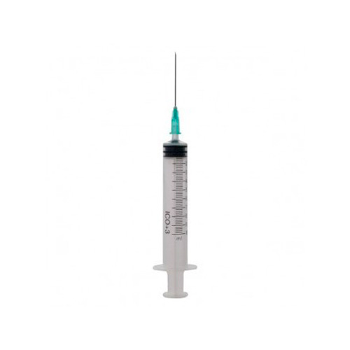 Jeringa de tres cuerpos con aguja - ico ( plus 3 (10 ml central a:0.8 x 40 g 21 1/2)