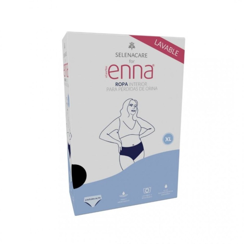 Braga perdida de orina enna cintura alta 1 unidad talla xl color negro - enna