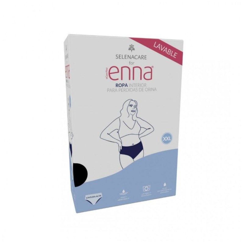 Braga perdida de orina enna cintura alta 1 unidad talla xxl color negro - enna