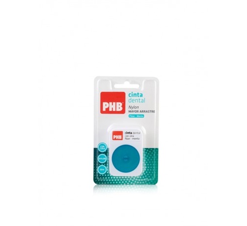 Phb fluor y menta - cinta dental nylon con cera (50 m)
