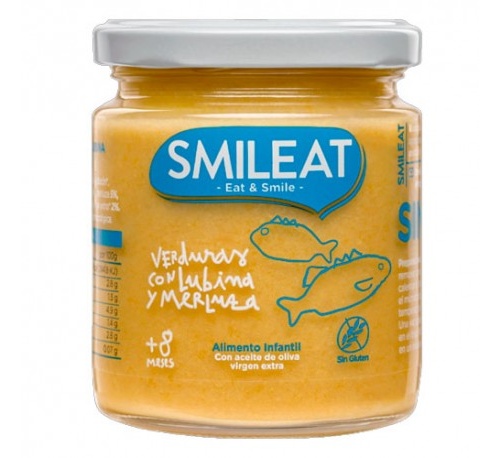 Smileat verduras, lubina y merluza 230g