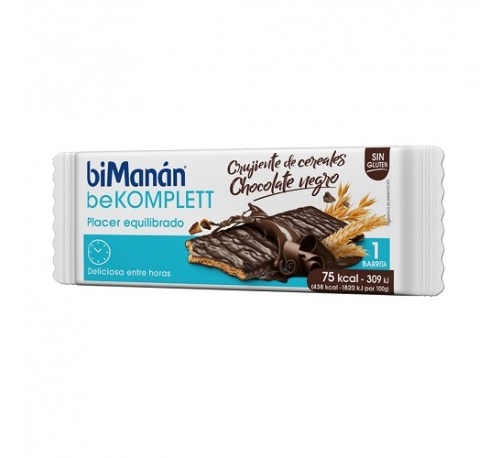 Bimanan bekomplett snack barritas (chocolate crujiente 280 g 8 barritas x 35 g)
