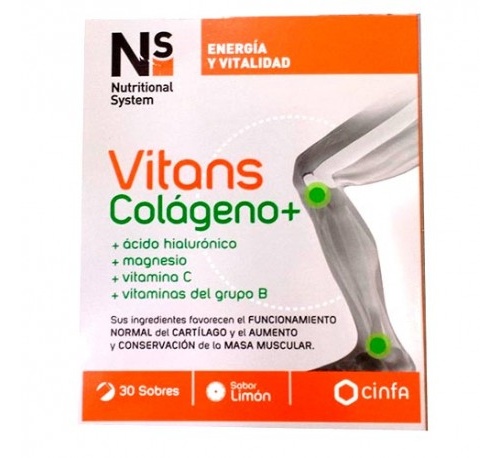 Ns vitans colageno+ (30 sobres limon)