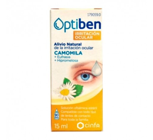 Optiben ojos irritados esteril - sequedad ocular (frasco 15 ml)