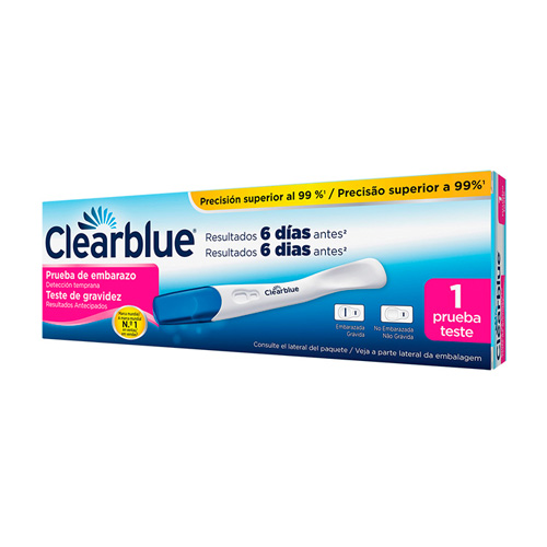 Clearblue prueba de embarazo deteccion temprana (1 prueba)