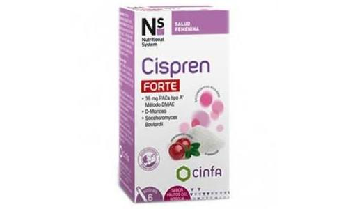 Ns gineprotect cisprenbiotic forte  6 sobres 2,2 g sabor frutos del bosque