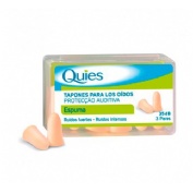 Tapones oidos goma - quies (color carne 6 u)
