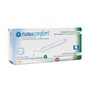Tampones 100% algodon - farmaconfort con aplicador (super 14 u)